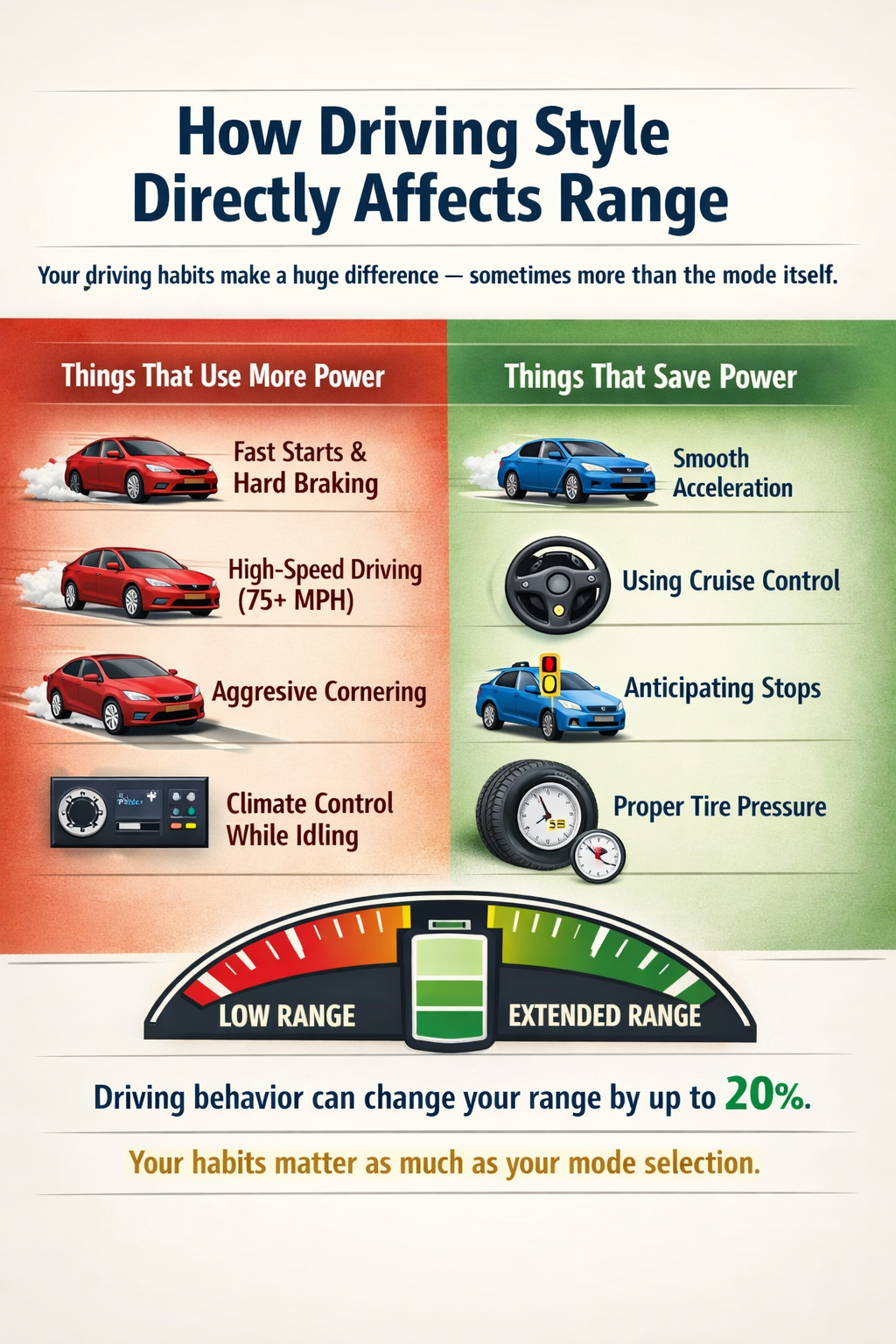 How Driving Style Directly Affects Range